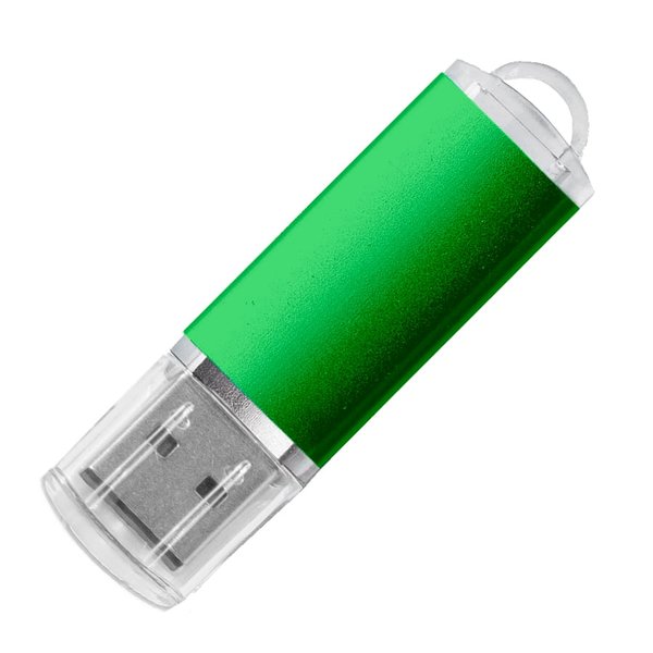 USB flash-карта ASSORTI (8Гб) - USB flash-карта "Assorti" (8Гб), зеленая, 5,8х1,7х0,8 см, металл