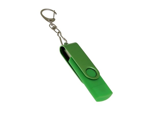 USB 3.0- флешка на 64 Гб с поворотным механизмом и дополнительным разъемом Type-C - USB 3.0- флешка на 64 Гб с поворотным механизмом и дополнительным разъемом Type-C