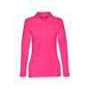 Рубашка-поло женская BERN WOMEN, д/р, фуксия, 2XL, 100% хлопок, плотность 210 г/м2