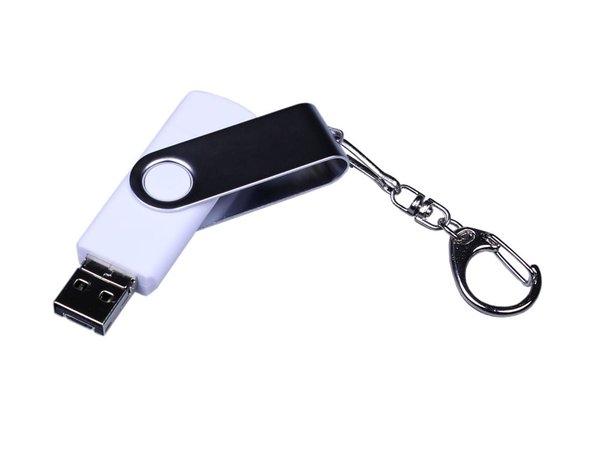 USB 2.0/micro USB/Type-C- флешка на 64 Гб c поворотным механизмом - USB 2.0/micro USB/Type-C- флешка на 64 Гб c поворотным механизмом