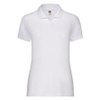 Поло "Lady-Fit 65/35 Polo", белый_XS, 65% п/э, 35% х/б, 170 г/м2