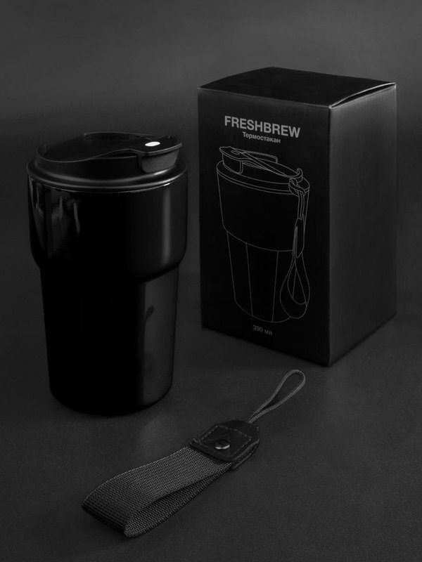 Термостакан Freshbrew, черный