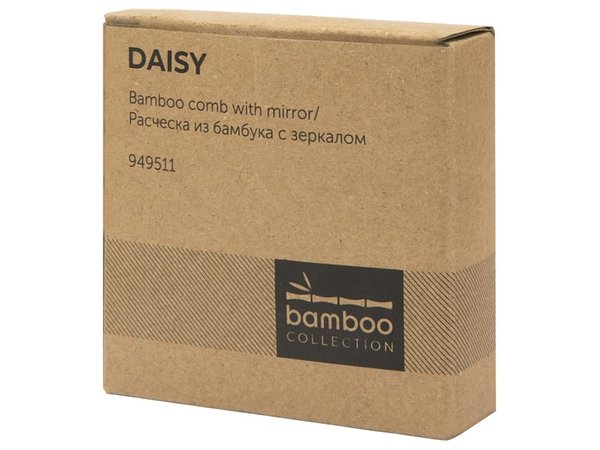 Расческа с зеркалом «Daisy» из бамбука - Расческа с зеркалом «Daisy» из бамбука