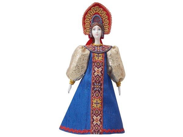 Подарочный набор: кукла фарфоровая, мёд с гецким орехом - Подарочный набор: кукла фарфоровая, мёд с гецким орехом