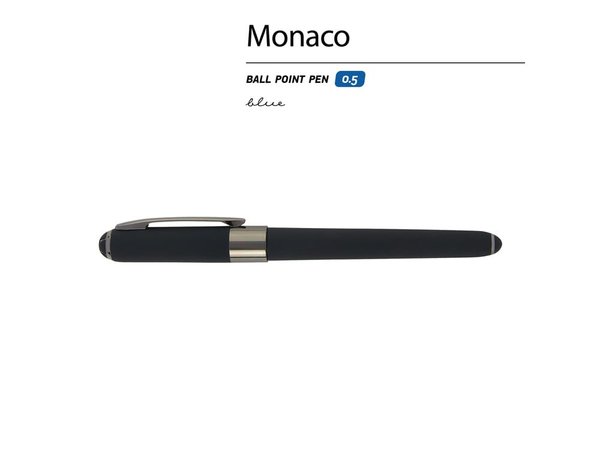 Ручка пластиковая шариковая «Monaco» софт-тач - Ручка пластиковая шариковая «Monaco» софт-тач
