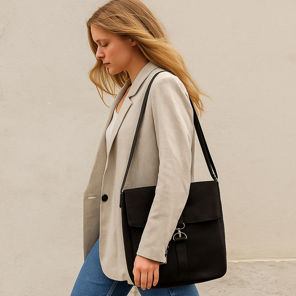 Шоппер Superbag Companion, с тремя отделениями, боковым креплением (карабин) и карманом - Шоппер Superbag Companion, с тремя отделениями, боковым креплением (карабин) и карманом (черный)