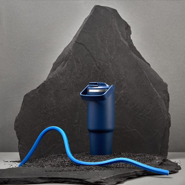 Термокружка вакуумная Монтана (Montana), синяя
