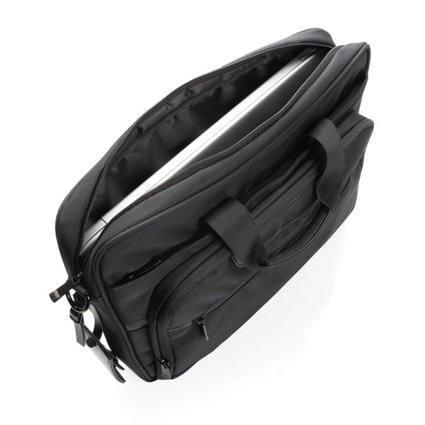 Сумка для ноутбука Swiss Peak Voyager из RPET AWARE™, 15,6" - Сумка для ноутбука Swiss Peak Voyager из RPET AWARE™, 15,6"