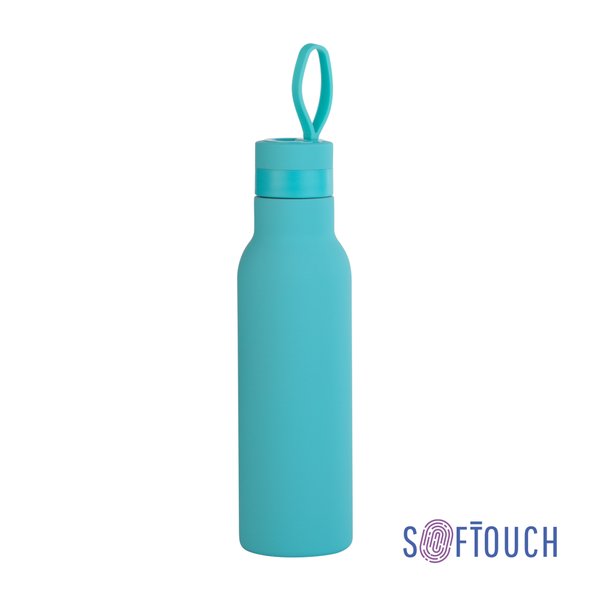 Бутылка для воды "Фитнес" 700 мл, покрытие soft touch - Бутылка для воды "Фитнес" 700 мл, покрытие soft touch бирюзовый