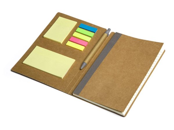 Блокнот А5 «Write and stick» с ручкой и набором стикеров - Блокнот А5 «Write and stick» с ручкой и набором стикеров