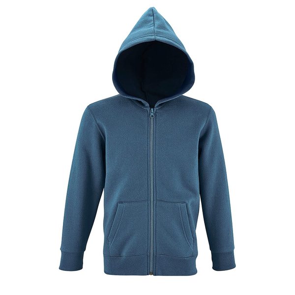 Толстовка детская STONE KIDS 260 - Толстовка детская STONE KIDS, синий,12 лет, 50% хлопок, 50% полиэстер, 260 г/м2