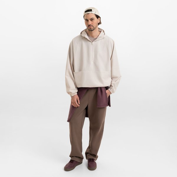 Ветровка (анорак) оверсайз унисекс Риссман (Rissman), бежевая, размер XL/XXL