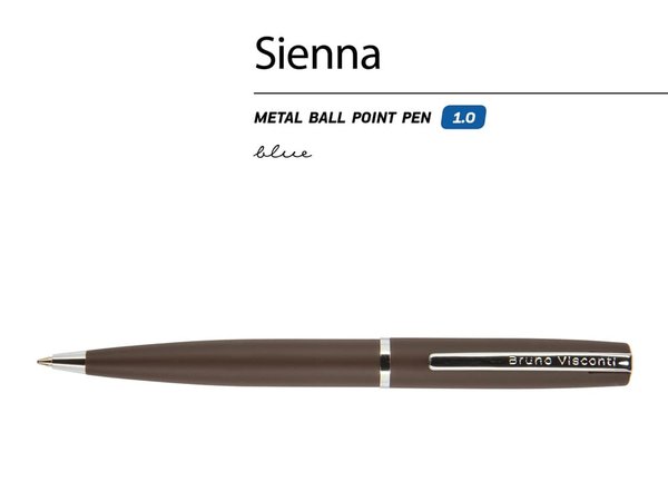 Ручка металлическая шариковая «Sienna», софт-тач - Ручка металлическая шариковая «Sienna», софт-тач