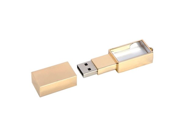 USB 2.0- флешка на 4 Гб кристалл в металле - USB 2.0- флешка на 4 Гб кристалл в металле
