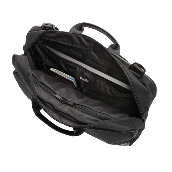 Сумка-рюкзак 2-в-1 для ноутбука Swiss Peak из rPET AWARE™ - Сумка-рюкзак 2-в-1 для ноутбука Swiss Peak из rPET AWARE™