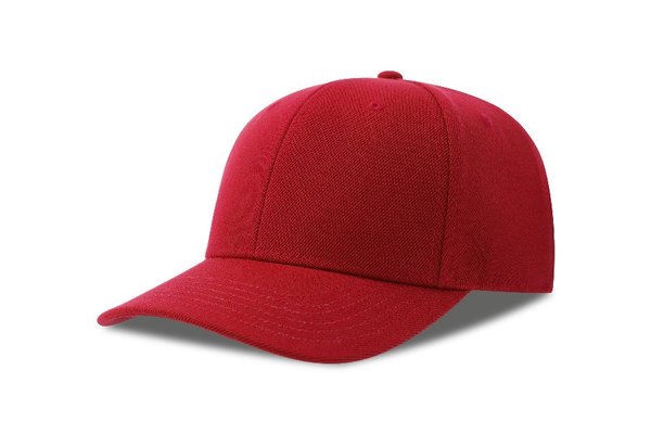 Бейсболка BEAT-S, 6 клиньев, пластиковая застежка - Бейсболка BEAT-S, 6 клиньев, пластиковая застежка, красный, 100% переработанный полиэстер, 300 г/м2