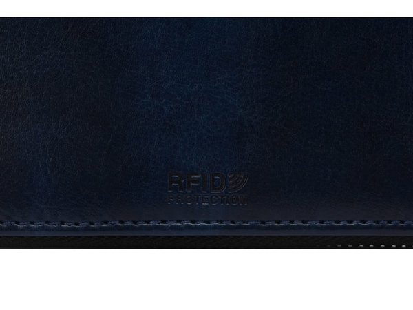 Бизнес-блокнот на молнии А5 «Fabrizio» с RFID защитой - Бизнес-блокнот на молнии А5 «Fabrizio» с RFID защитой
