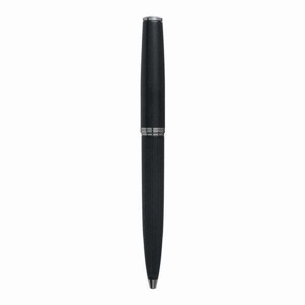 Металлическая шариковая ручка BLACK PEARL, черная - Металлическая шариковая ручка BLACK PEARL, черная