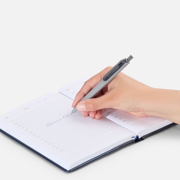 Ручка шариковая Prodir DS8 PRR-T Soft Touch, серая