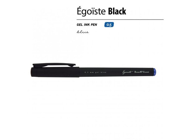 Ручка пластиковая гелевая «Egoiste Black» с лого бренда - Ручка пластиковая гелевая «Egoiste Black» с лого бренда