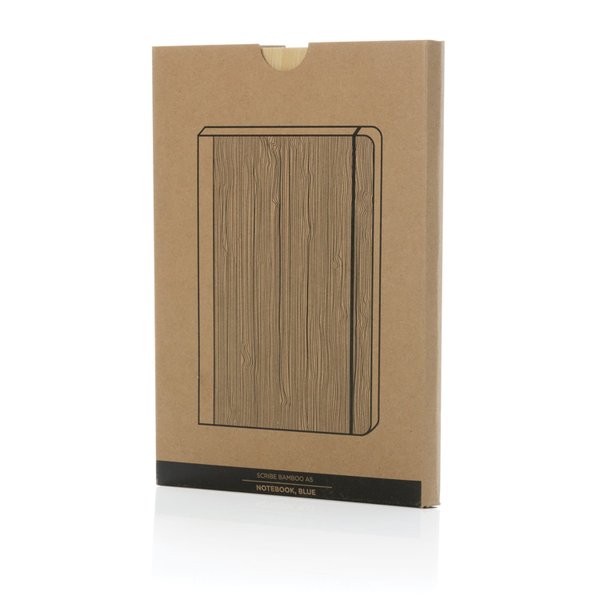 Блокнот Scribe с обложкой из бамбука, А5, 80 г/м² - Блокнот Scribe с обложкой из бамбука, А5, 80 г/м²