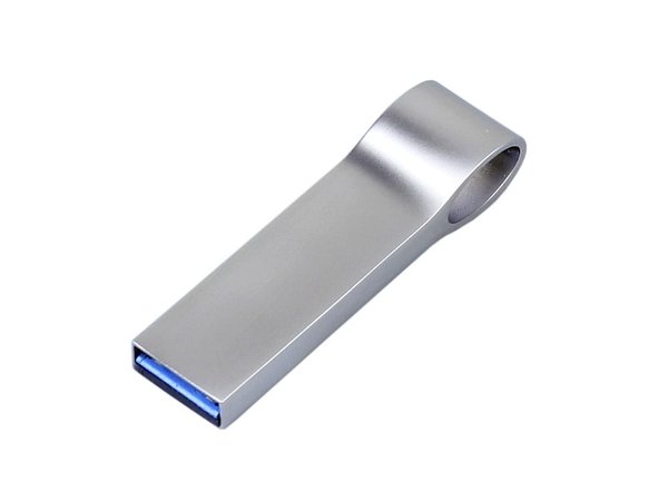 USB 2.0-флешка на 64 Гб с мини чипом и боковым отверстием для цепочки - USB 2.0-флешка на 64 Гб с мини чипом и боковым отверстием для цепочки