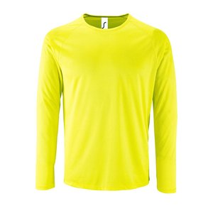 футболка с длинным рукавом sporty lsl men желтый неон