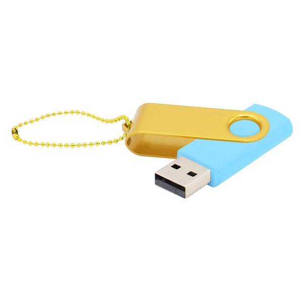 Флешка Designer To Go 2.0 USB 16Gb - Флешка Designer To Go 2.0 USB 16Gb, голубой/желтый