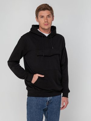 худи унисекс с карманом на груди chest pocket, черное