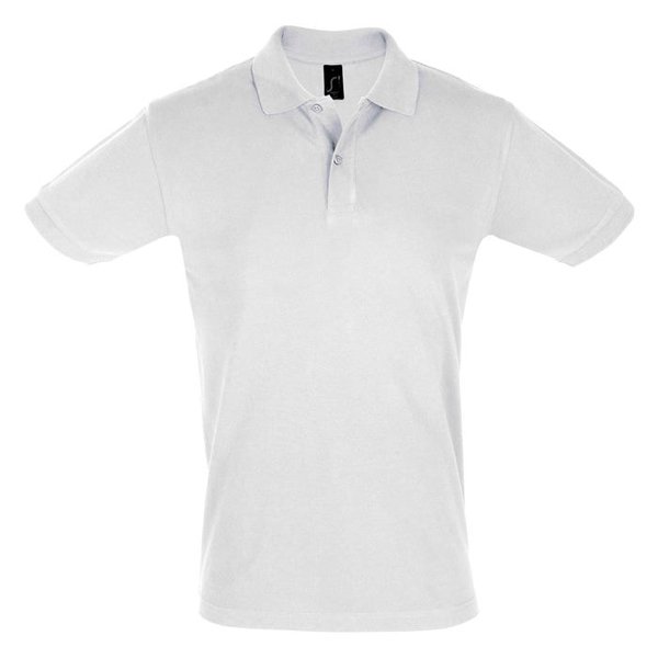 Поло мужское PERFECT MEN 180 - Поло "Perfect Men", белый_2XL, 100% х/б, 180г/м2