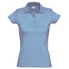 Поло "Miss Style" джерси, 100% хлопок, 170 г/м2, голубой_L