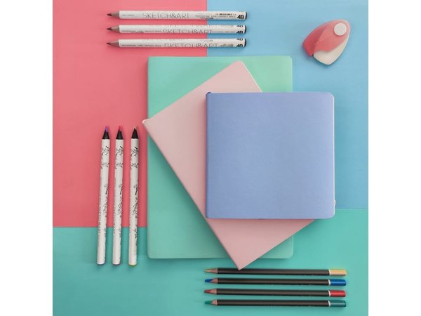 Скетчбук А5 «Sketch & Art» 100 г/м2, soft-touch - Скетчбук А5 «Sketch & Art» 100 г/м2, soft-touch