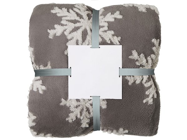 Плед Snowflake новогодний с капюшоном - Плед Snowflake новогодний с капюшоном