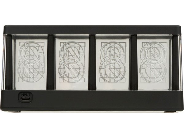 Часы с LED-подсветкой и беспроводной зарядкой «Cyber», 10 Вт - Часы с LED-подсветкой и беспроводной зарядкой «Cyber», 10 Вт