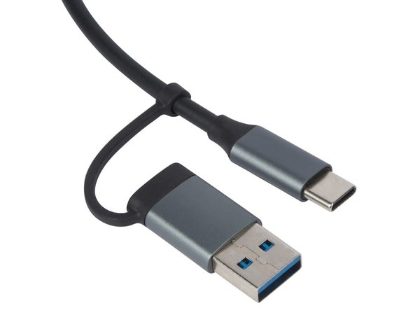 USB-хаб «Link» с коннектором 2-в-1 USB-C и USB-A, 2.0/3.0 - USB-хаб «Link» с коннектором 2-в-1 USB-C и USB-A, 2.0/3.0