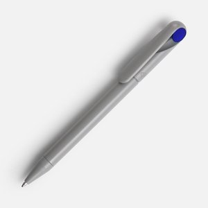 ручка шариковая prodir ds1 tmm dot, серая с синим