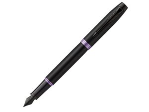 ручка перьевая parker «im vibrant rings flame amethyst purple»