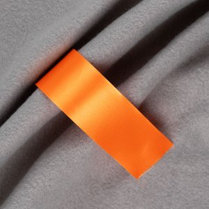 лента сатиновая satin 35 xxl, оранжевая, 250 см
