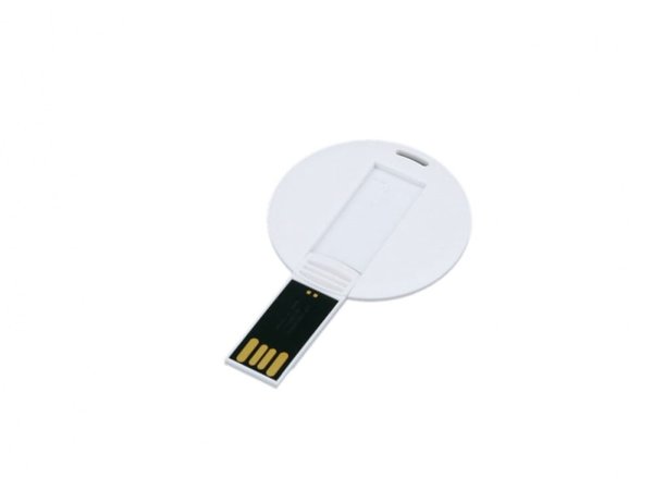 USB 2.0- флешка на 16 Гб в виде пластиковой карточки круглой формы - USB 2.0- флешка на 16 Гб в виде пластиковой карточки круглой формы
