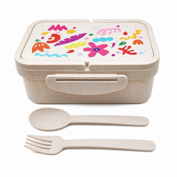 Ланчбокс (контейнер для еды) Inar из пшеничного волокна - Ланчбокс (контейнер для еды) Inar из пшеничного волокна, бежевый.
