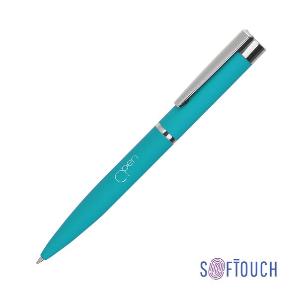 Ручка шариковая "Alice", покрытие soft touch - Ручка шариковая "Alice", покрытие soft touch бирюзовый