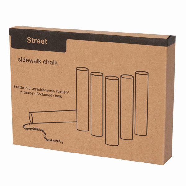 6 штук цветных мелков STREET, цветные - 6 штук цветных мелков STREET, цветные