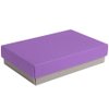 Коробка подарочная CRAFT BOX, 17,5*11,5*4 см, серый, фиолетовый, картон 350 гр/м2