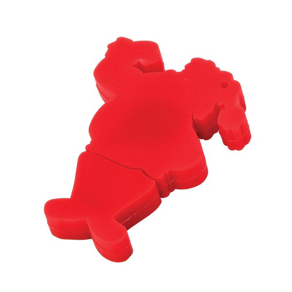 Флеш-карта "Дед Мороз" USB 8GB - Флеш-карта "Дед Мороз" USB 8GB красный с белым