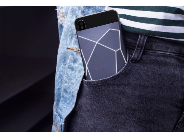 Внешний беспроводной аккумулятор «Geo Wireless» с подсветкой лого, 5000 mAh - Внешний беспроводной аккумулятор «Geo Wireless» с подсветкой лого, 5000 mAh