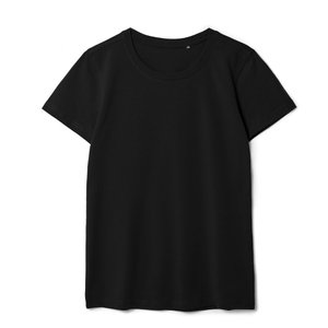 футболка женская t-bolka stretch lady, черная