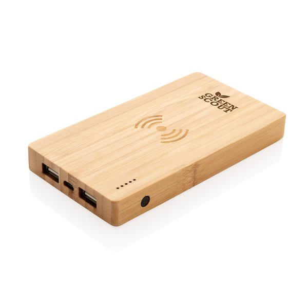 Экологичный внешний аккумулятор Bamboo, 4000 mAh - Экологичный внешний аккумулятор Bamboo, 4000 mAh