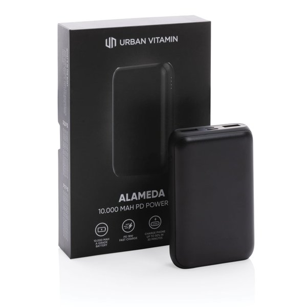 Внешний аккумулятор Urban Vitamin Alameda с быстрой зарядкой PD, 18 Вт, 10000 мАч - Внешний аккумулятор Urban Vitamin Alameda с быстрой зарядкой PD, 18 Вт, 10000 мАч