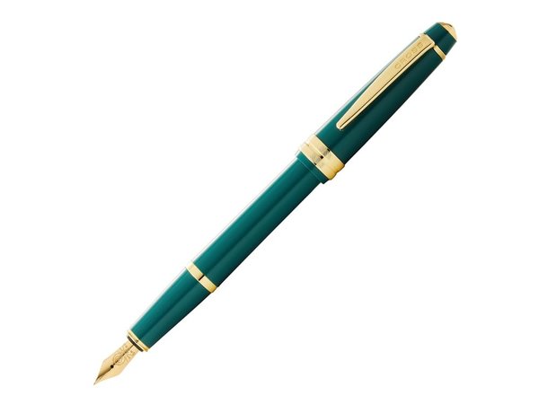 Ручка перьевая «Bailey Light Polished Green Resin and Gold Tone», перо F - Ручка перьевая «Bailey Light Polished Green Resin and Gold Tone», перо F