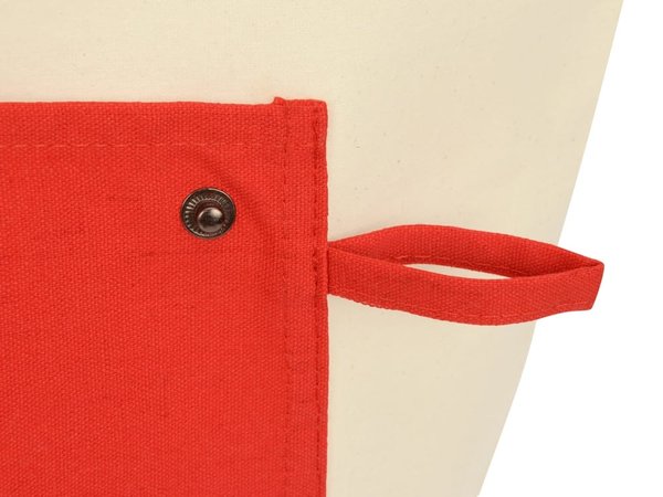Складная хлопковая сумка для шопинга «Gross» с карманом, 180 г/м2 - Складная хлопковая сумка для шопинга «Gross» с карманом, 180 г/м2